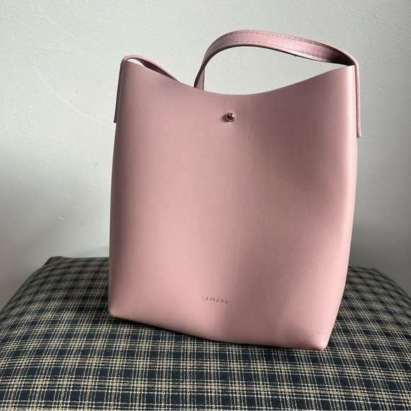 Anthropologie Samara Pink Crossbody Bag with Minimalist Design - Picture 1 of 3
